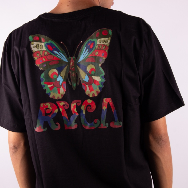 Camiseta Rvca Mel G Anp Preto